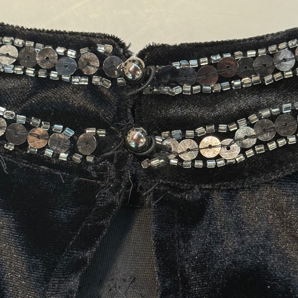 by Angie - Women’s Velvet high neck tank with Sequins & Beads, size L, hand wash - Picture 4 of 6